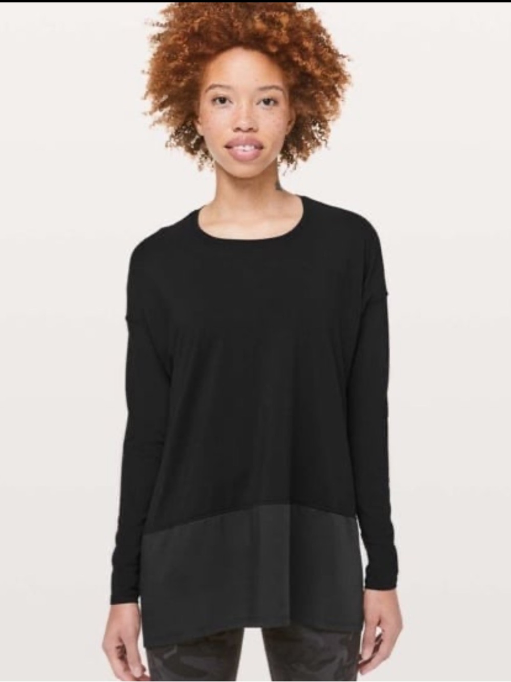 NWT Lululemon Ease of Mind Long Sleeve. Color Black. Size 4